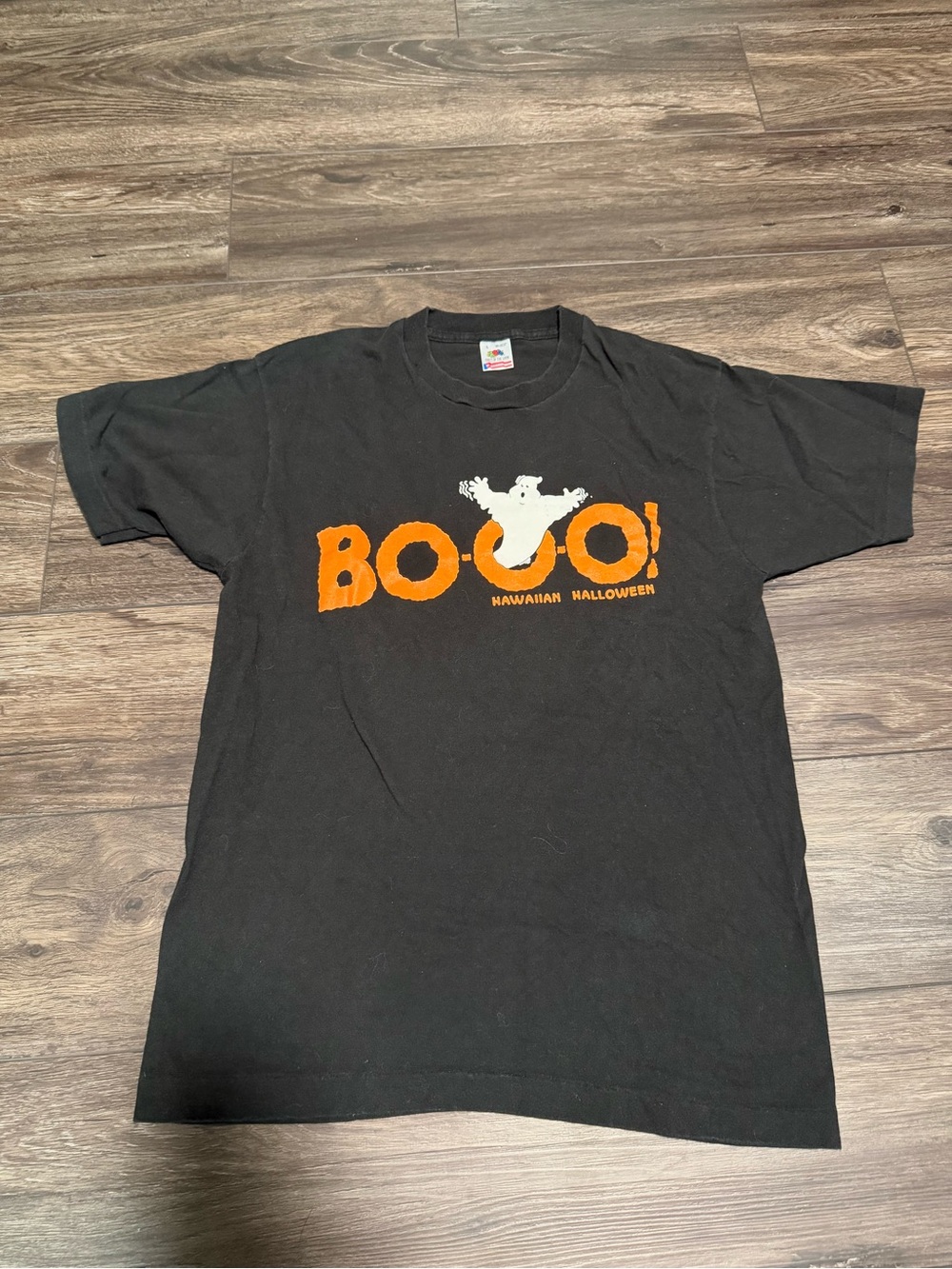 Vintage 90s single stitch Halloween Boo Ghost shirt - Men’s Large